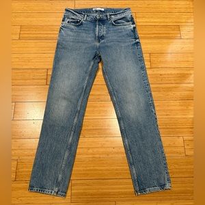 Zara Denimwear Men’s Straight Leg Jeans Size 31 Blue Classic Wash